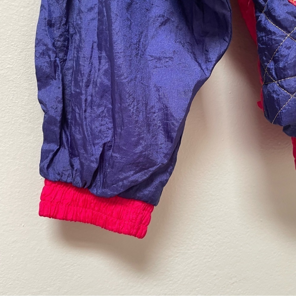 Christie Brooks Vintage 80s 90s Pink Purple Windbreaker Jacket Girls M 10-12 - Picture 3 of 8